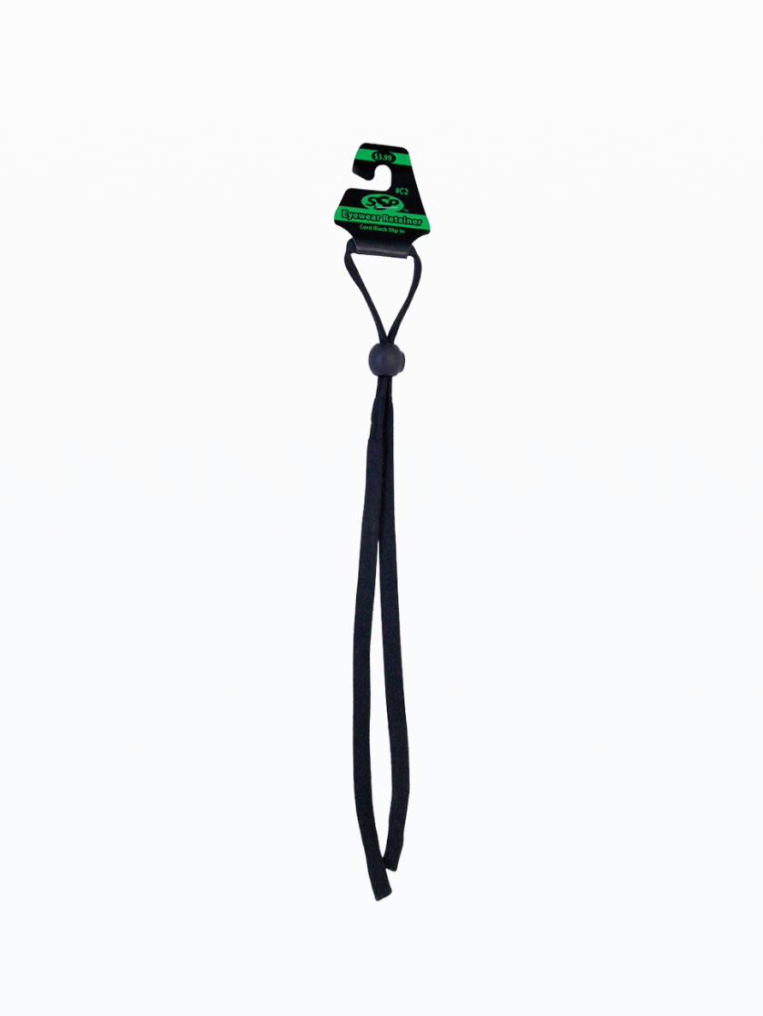 Slip-In Retainer Eyeglass Cord 2 All Nylon Black | SSP Eyewear