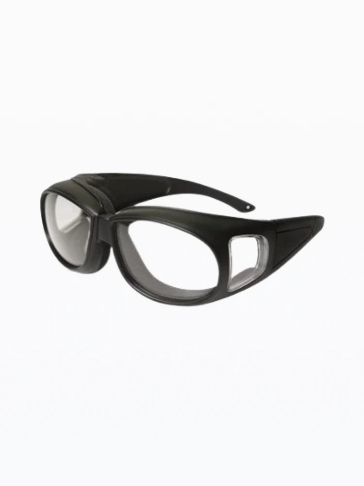 Kachess protective eyewear designed to fit over prescription glasses
