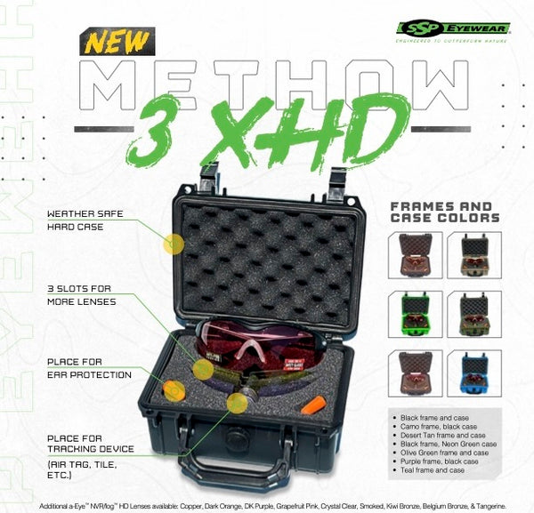 SSP METHOW 3 XHD Clay Shooting Glasses Kit | ANSI Z87.1+