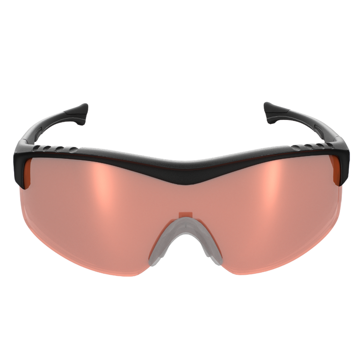 Dark Orange Methow lens in a black frame. Lens appearance; screen colors may vary.