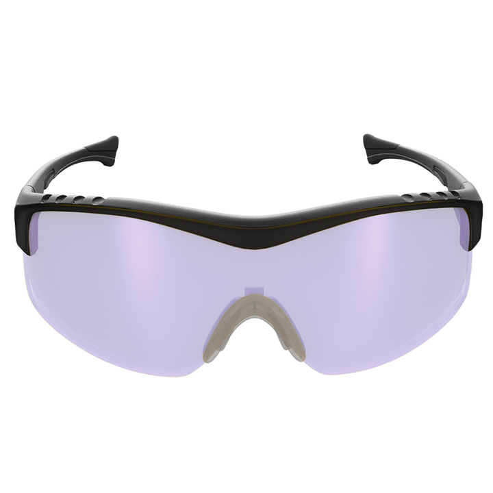 Huckleberry Purple Methow lens in a black frame. Lens appearance; screen colors may vary.