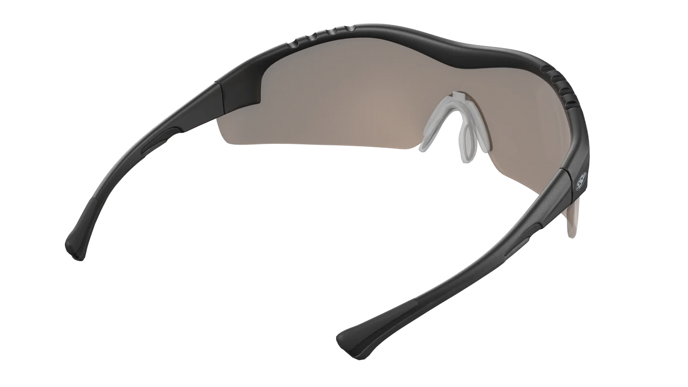 Inside view — Example fit views: black Methow frame with a Copper Bronze lens. Refer to this product’s listed contents and selected options for what is included.
